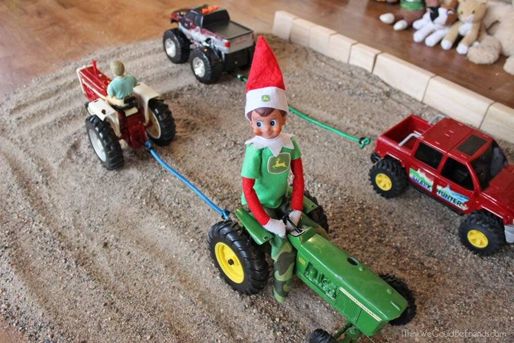 Elf On The Shelf Working For John Deer