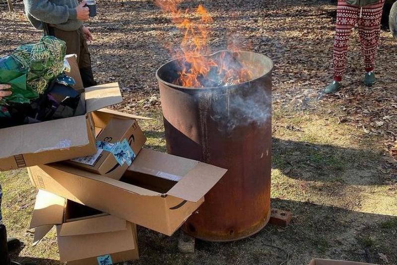 This Redneck Christmas Is An Actual Dumpster Fire