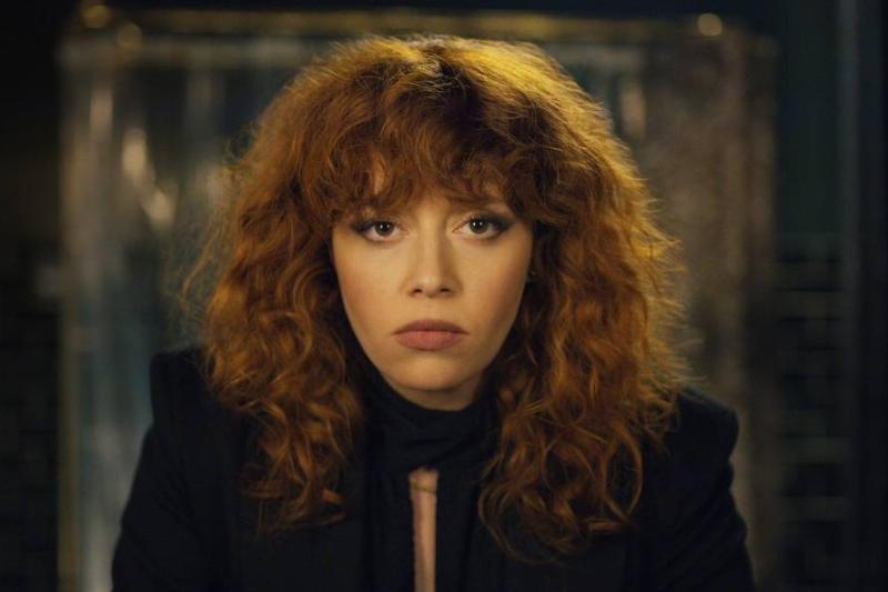 a red-headed actress in russian doll