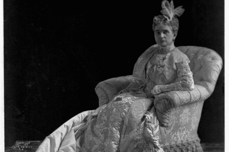 Ida Saxton McKinley In Feathers And Lace Ida Saxton McKinley In Feathers And Lace