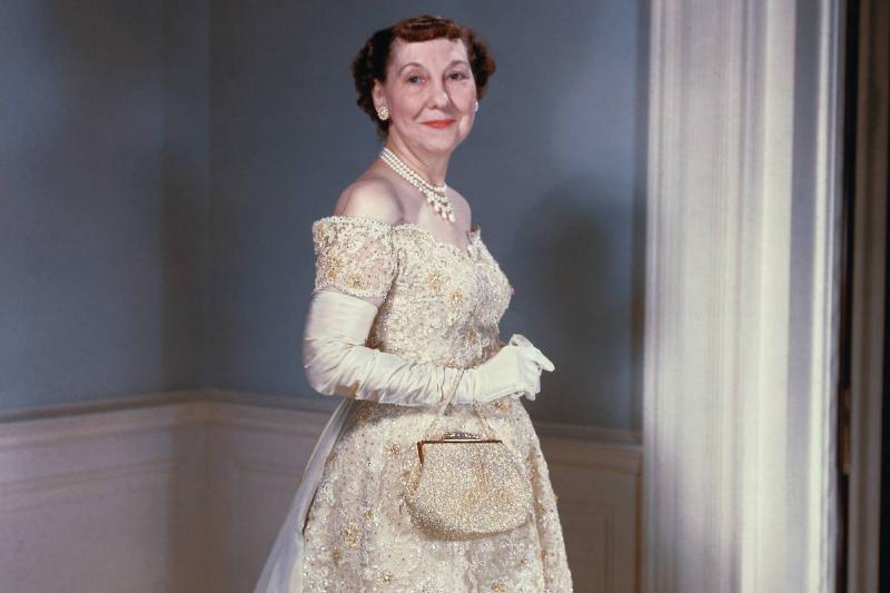 Mamie Eisenhower's Second Inaugural Gown Had Crystals Mamie Eisenhower's Second Inaugural Gown Had Crystals