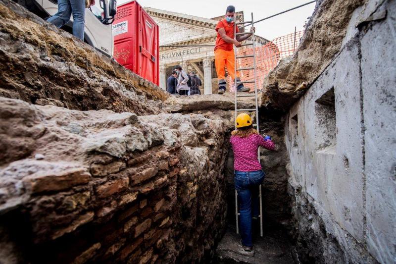 Woman climbing ladder