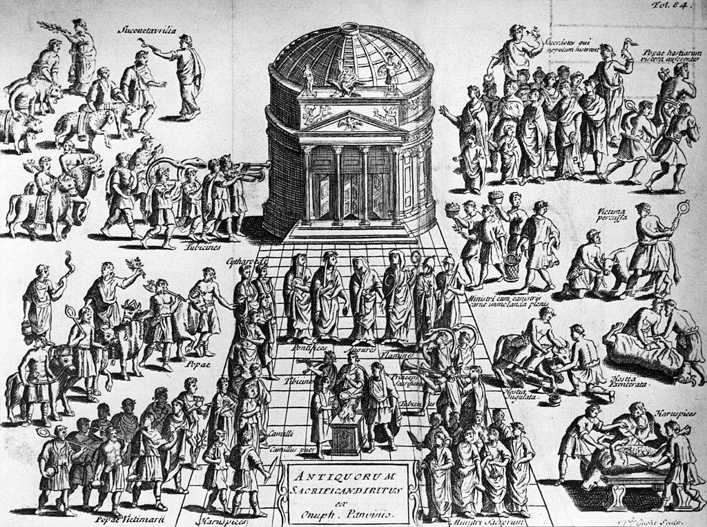 Drawing of the Pantheon 