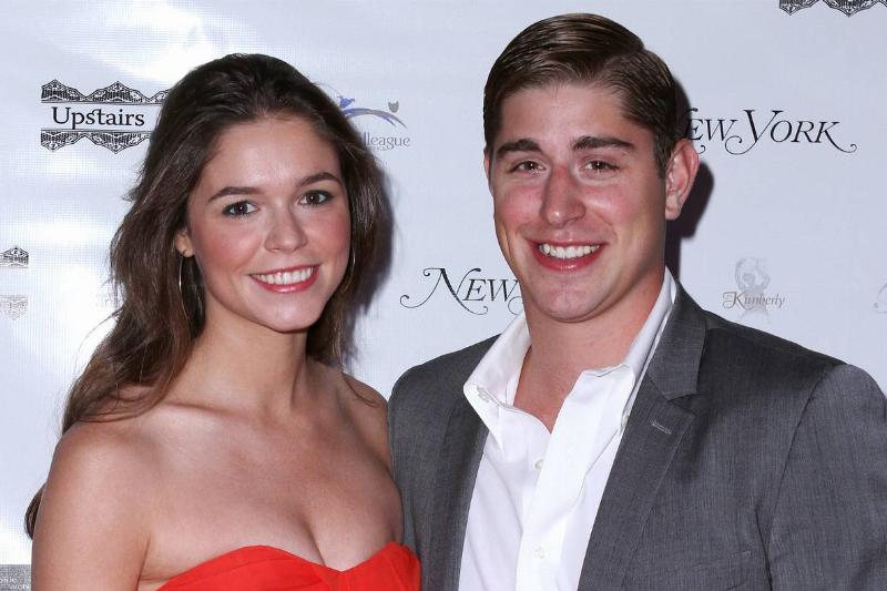 Brandon and Jenna pose at a New York City event.