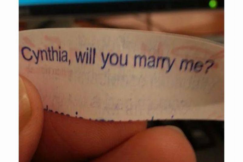 chunkymonkeyman Reddit proposal fortune cookie