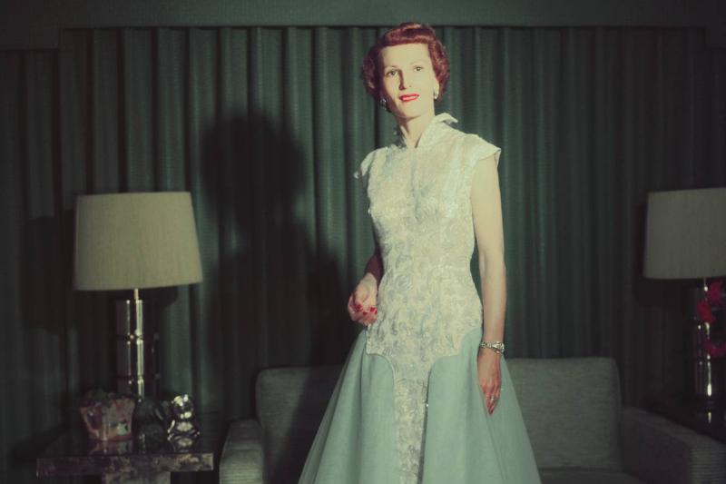 Pat Nixon Posing in Her Inauguration Gown Pat Nixon Posing in Her Inauguration Gown