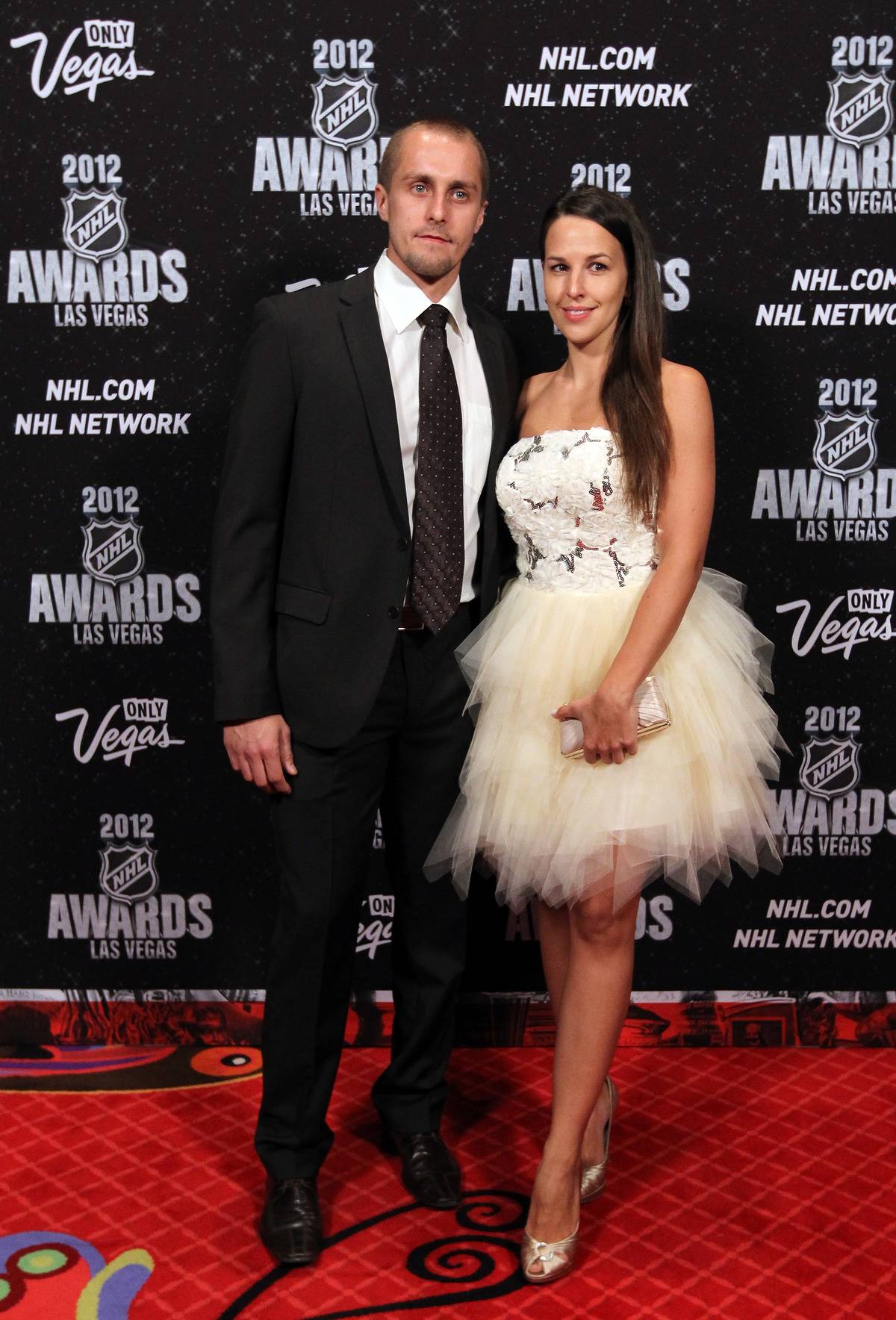 Petra and Jaroslav attend the 2012 NHL Awards.