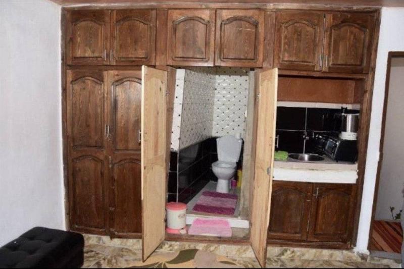 toilet in the closet