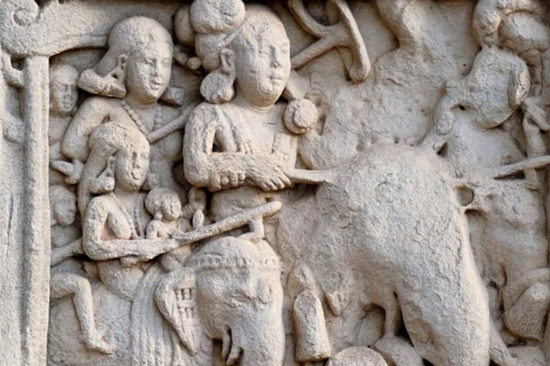 Chandragupta Maurya -1085261050 Picture of stone relief