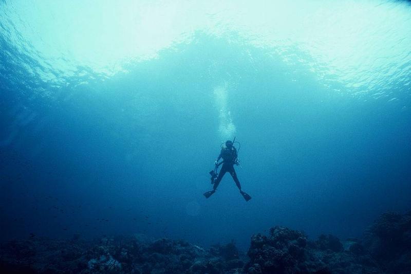 Man underwater 
