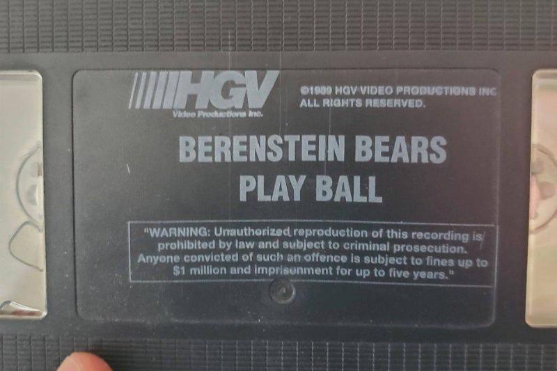 Rabidshaftbadger Reddi berenstein bears vhs tape