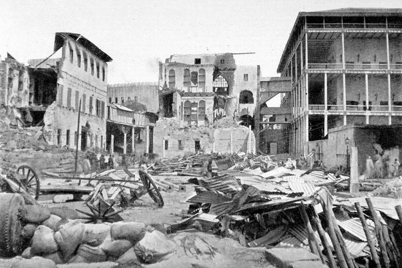 Picture of destroyed building