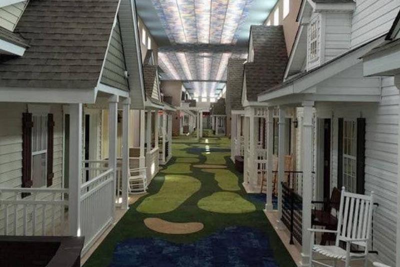 inside looks like suburb front porches