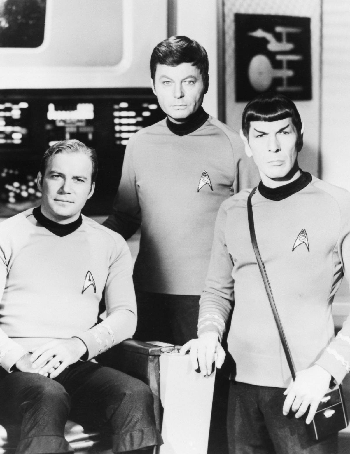 William Shatner, DeForest Kelley, and Leonard Nimoy