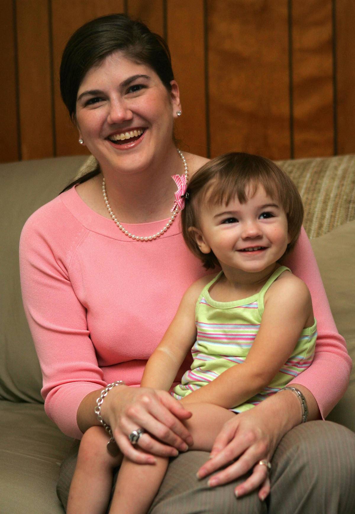an Carroll and her daughter Ellie are shown in their temporary house at the McIlhenny Company, known for producing the famous Tabasco Sauce in Avery Island, Louisiana