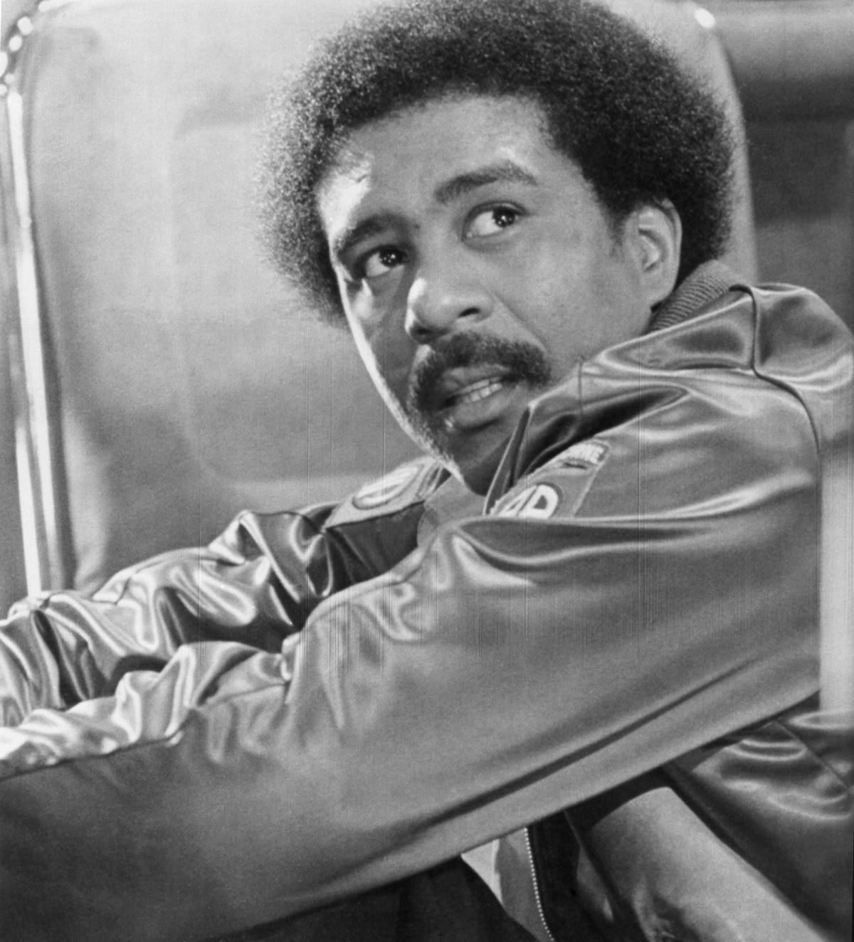 Comedian Richard Pryor Wearing Leather Jacket