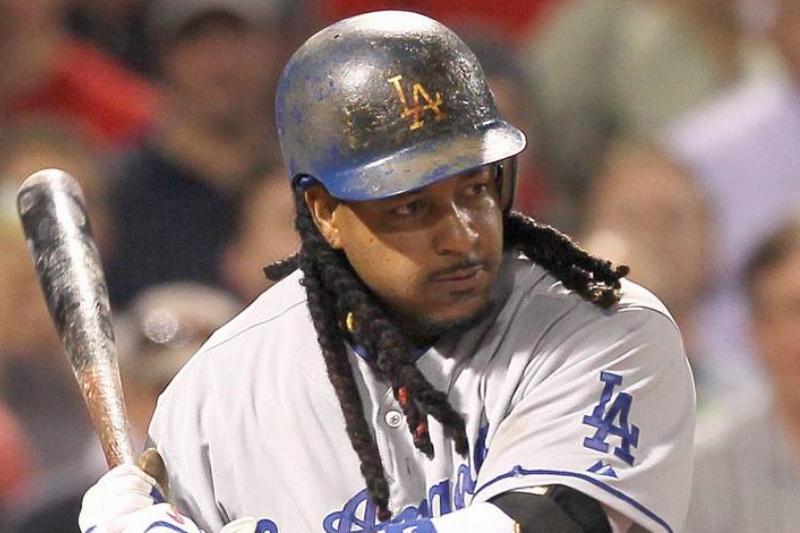 manny ramirez manny ramirez with the los angeles dodgers