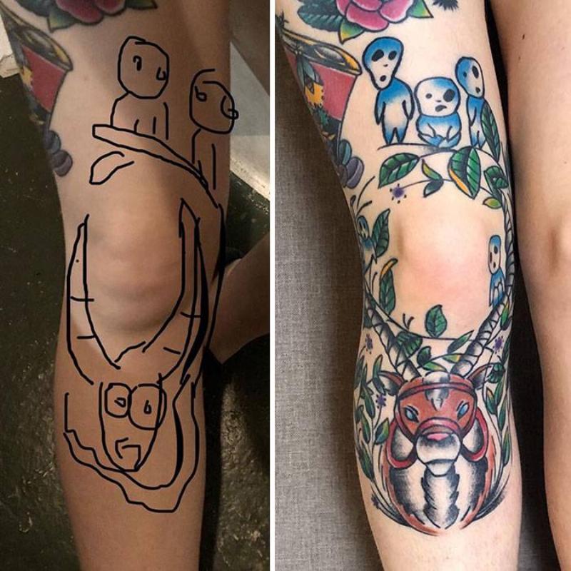 tattoo rendition vs reality