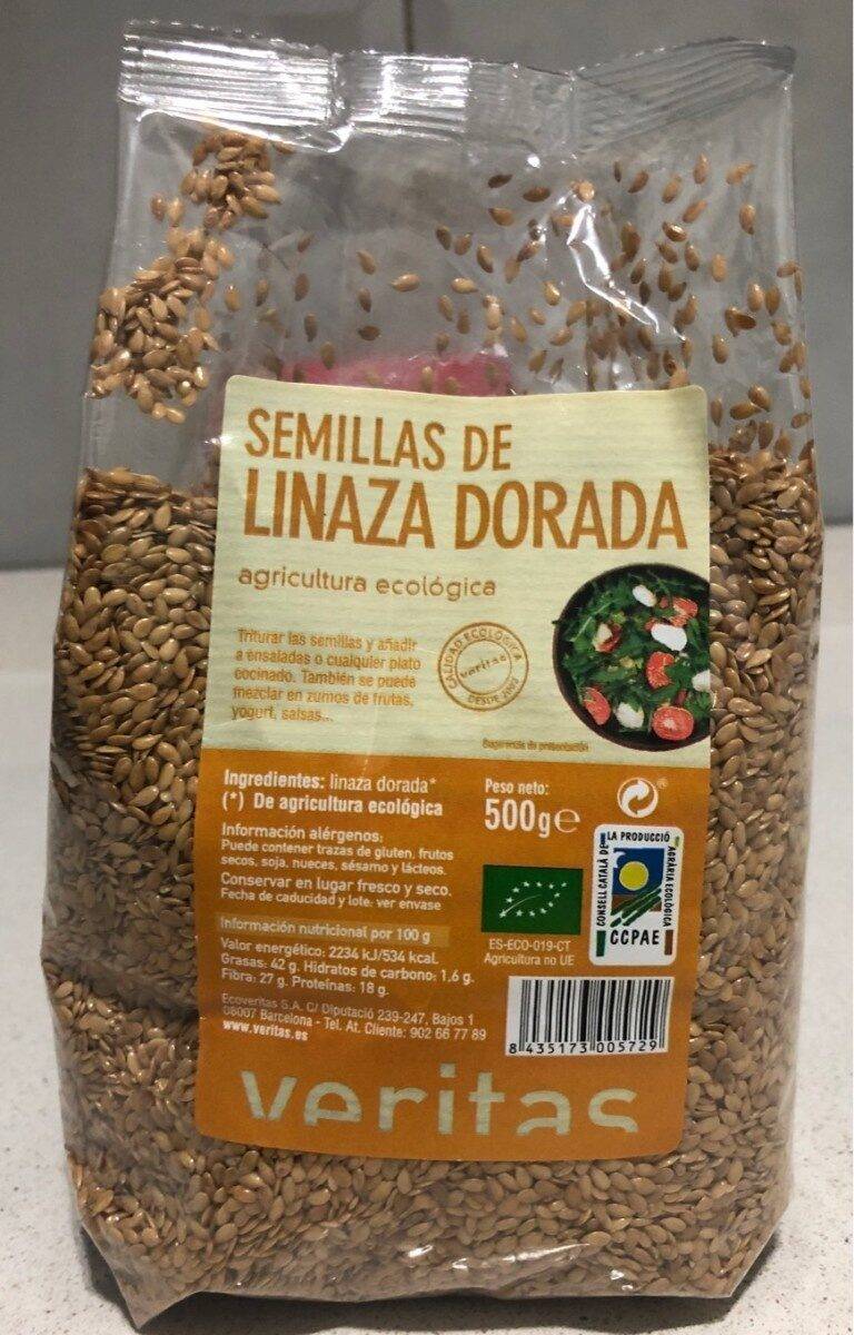 package of flaxseeds, known in spanish as semillas de linaza or semillas de lino