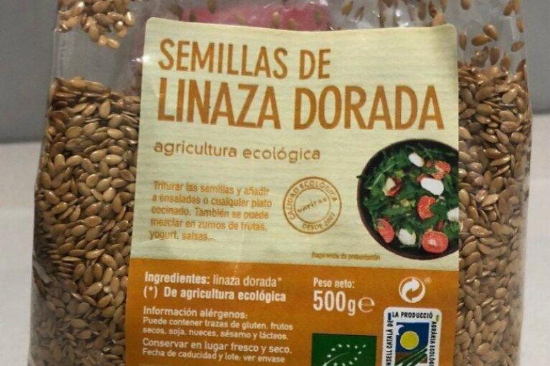 lhc-linaza package of flaxseeds, known in spanish as semillas de linaza or semillas de lino