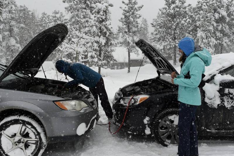 Over 12 inches of snow fell overnight in Nederland, Colorado. Over 12 inches of snow fell overnight in Nederland, Colorado.