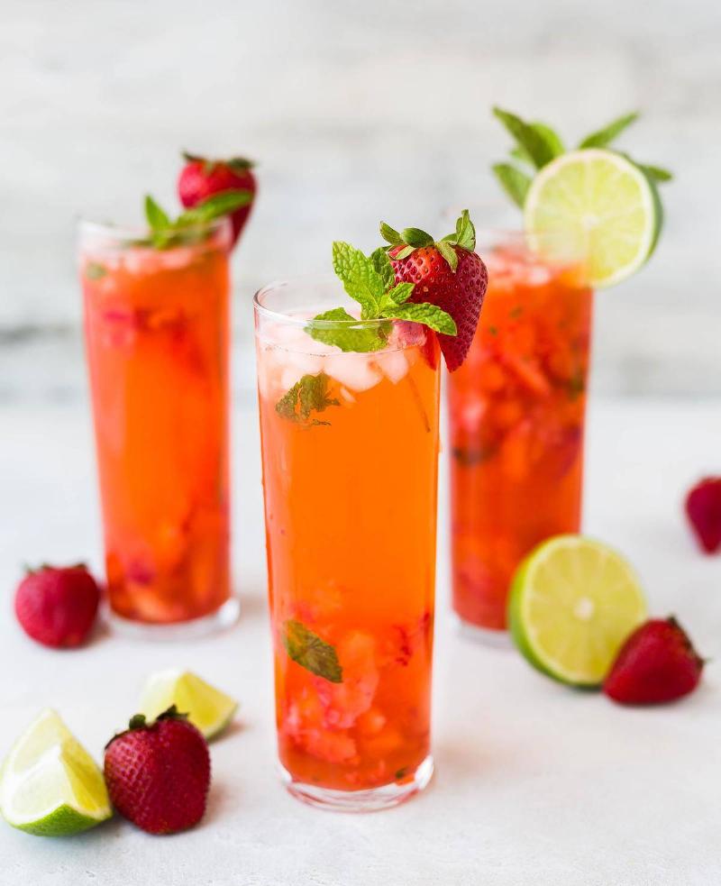 Orange summer drinks