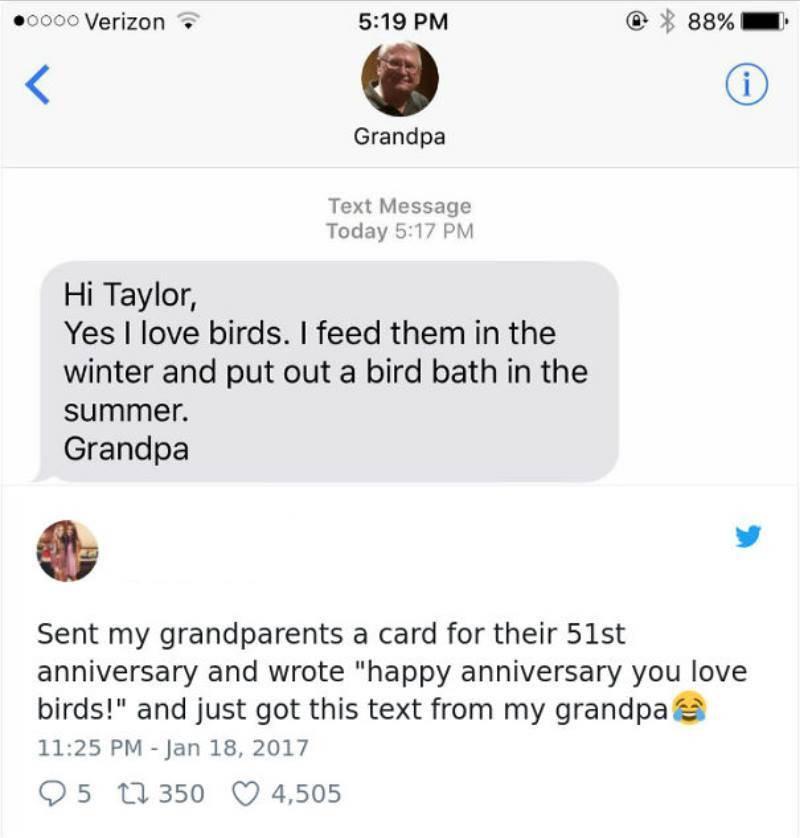 grandpa text text from grandpa who misunderstood