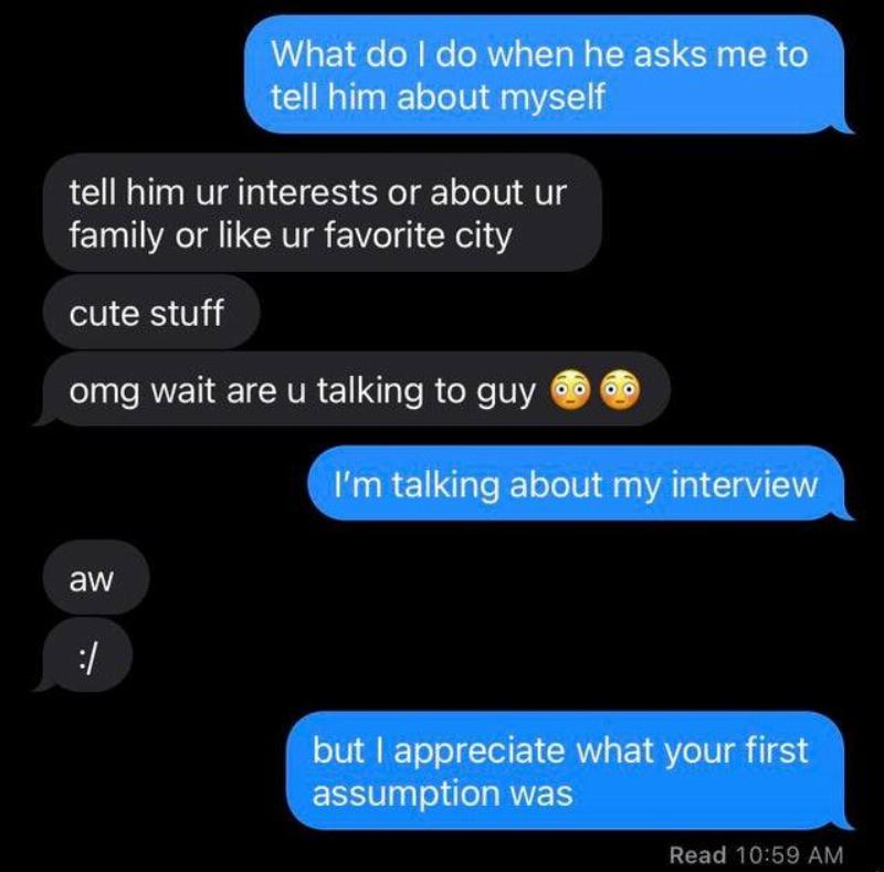 text interview text