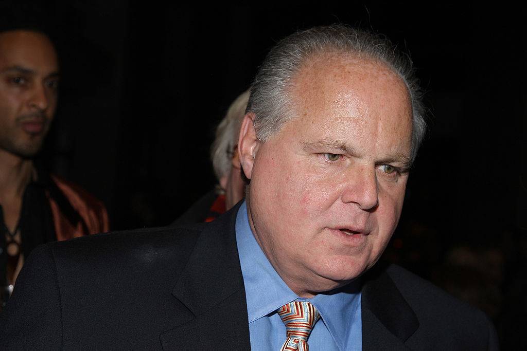 NEW YORK - JANUARY 30: Rush Limbaugh attends the premiere of HBO's Rush