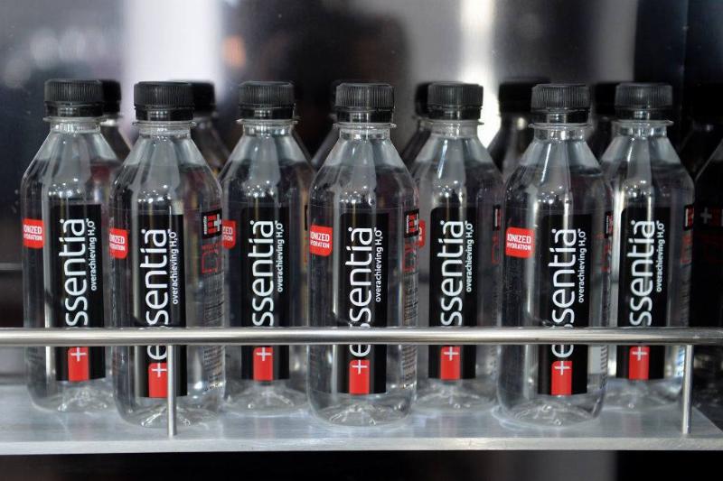 essentia 846195514 essentia water bottles on display
