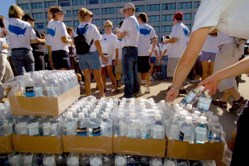 ethos 161355319 cases of ethos water bottles