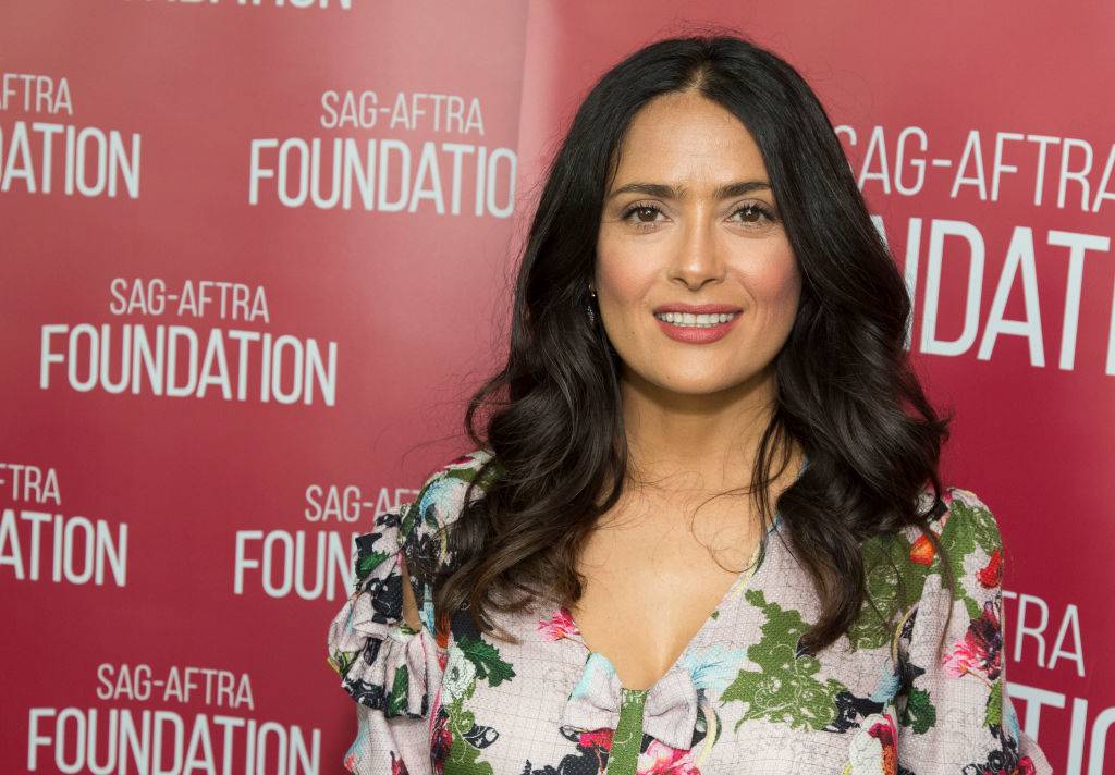 hayek on the red carpet in 2017