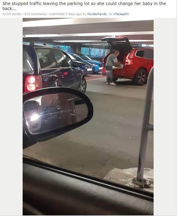stopping to change baby stopping to change baby in traffic