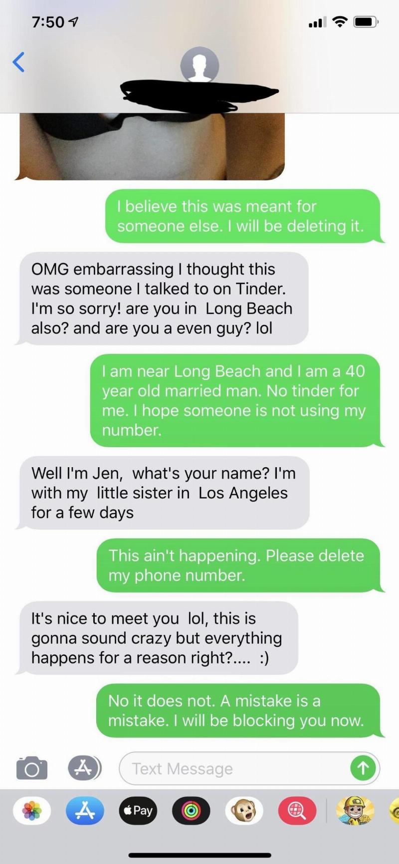 Shot Her Shot Text conversation where woman thinks she's texting someone from Tinder