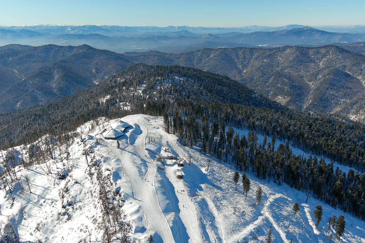 Teletsky ski resort in Altai Republic, Russia