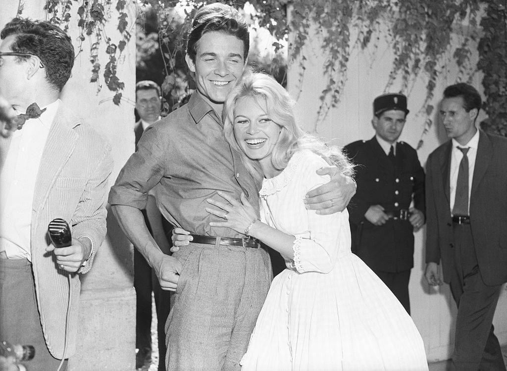 jacques charrier and brigitte bardot in 1959