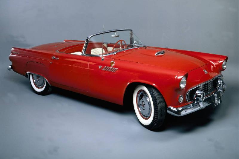 A 1955 Ford Thunderbird.