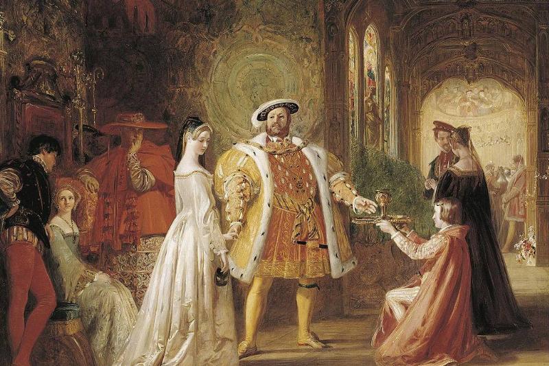 king henry viii and anne boleyn portrait