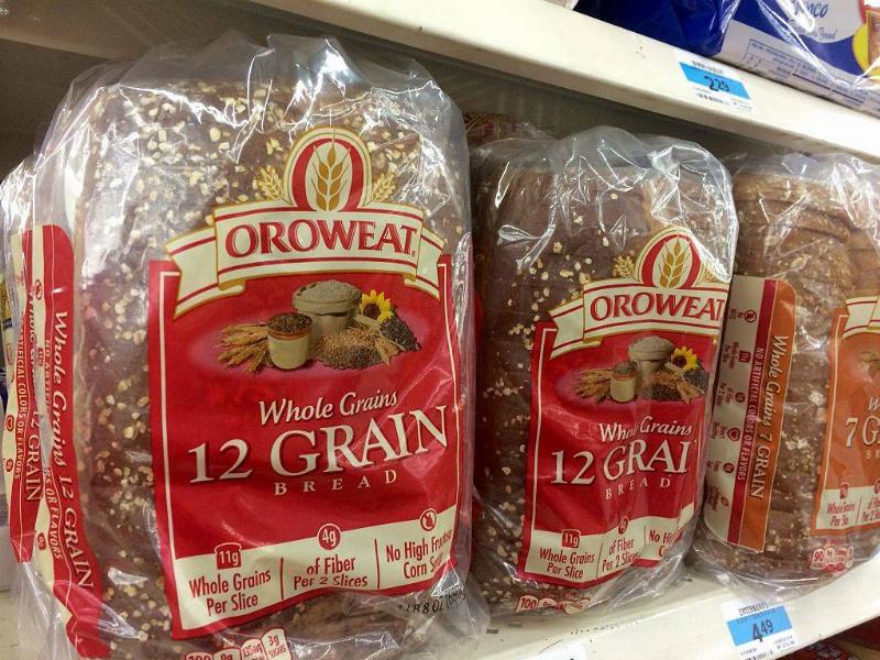 oroweat bread in a grocery store