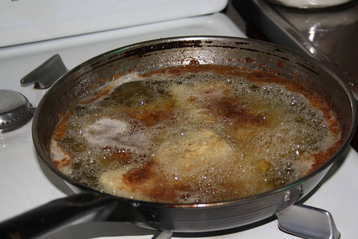 Milanesa Español: Milanesa en sarten