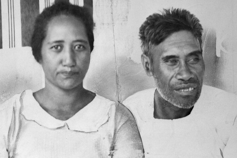 Portrait of Benny and Ella Kanahele