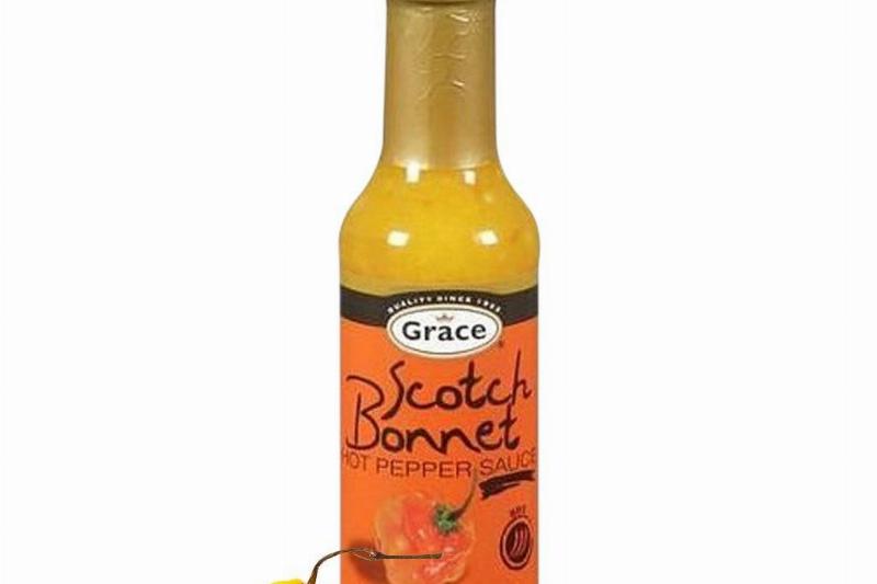 Bottle of Grace Scotch Bonnet Pepper Sauce Bottle of Grace Scotch Bonnet Pepper Sauce