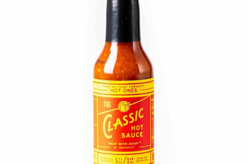 Bottle of Hot Ones: The Classic hot sauce Bottle of Hot Ones: The Classic hot sauce