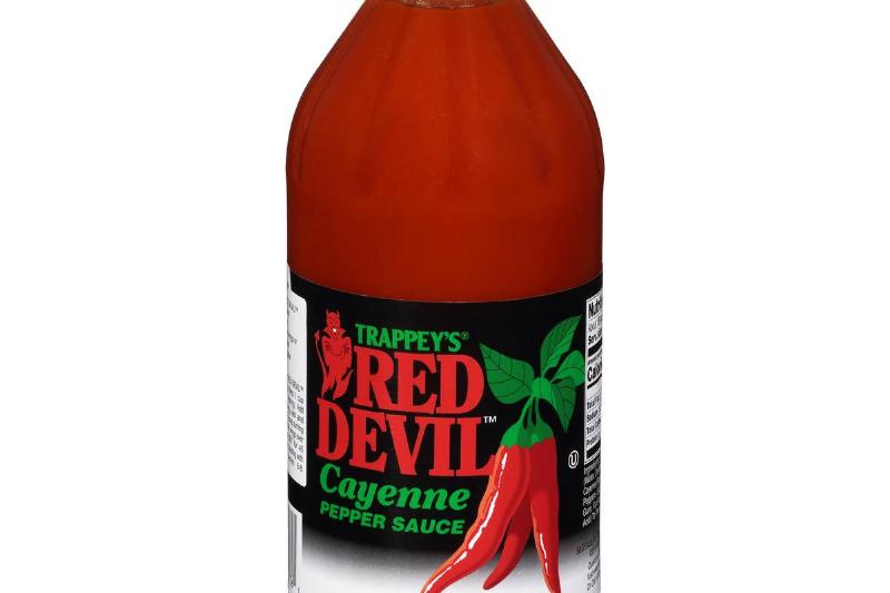 Bottle of Trappey's Red Devil Cayenne Pepper Sauce Bottle of Trappey's Red Devil Cayenne Pepper Sauce