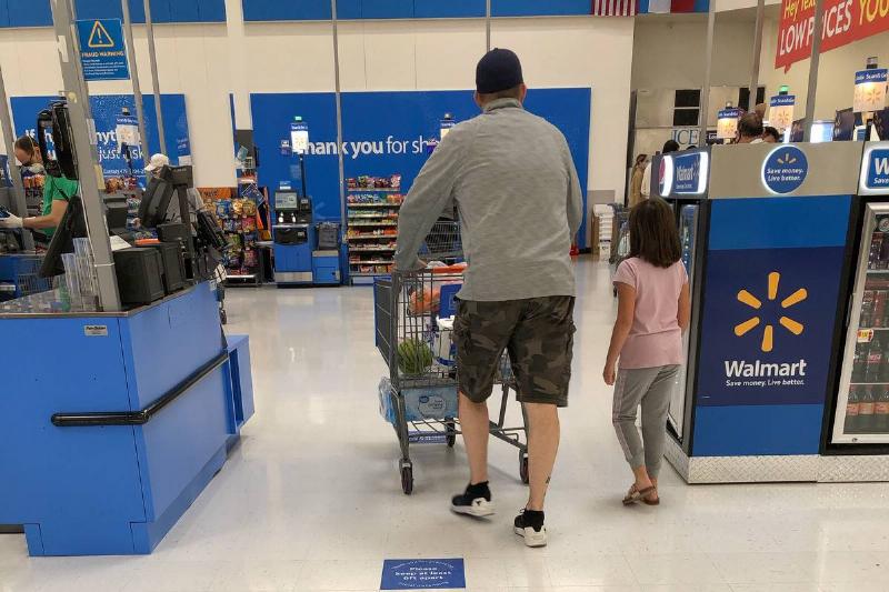 Check Out Walmart check out area