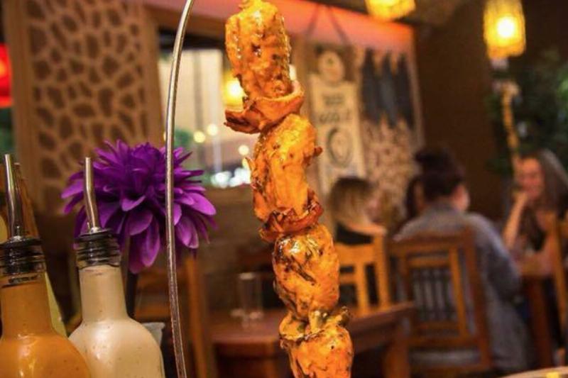 Chicken on a skewer
