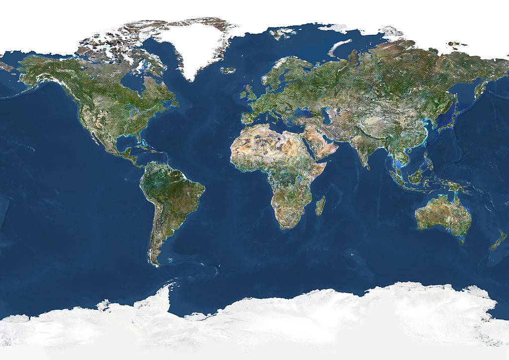 Planet Earth satellite view