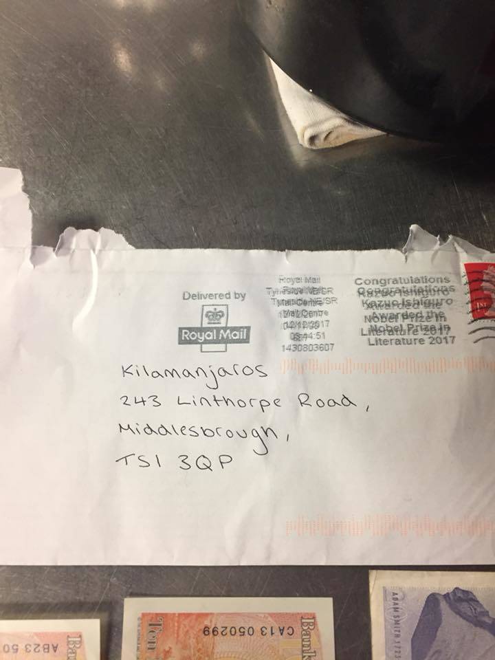 Letter for Kilimandjaro's 