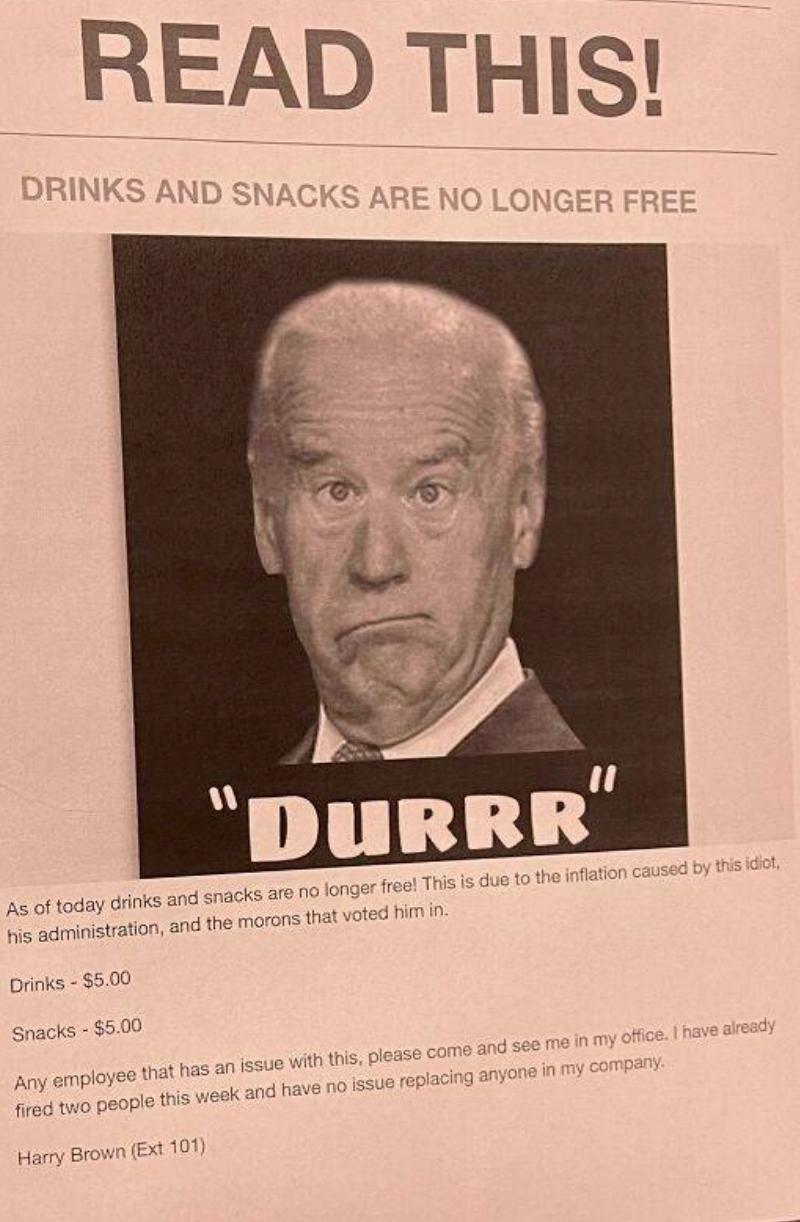 Biden Joe Biden political store sign