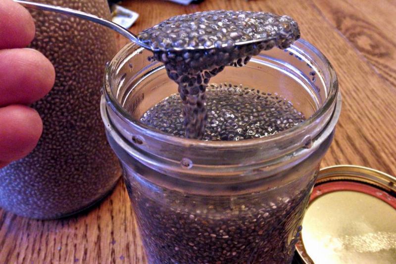 Chia Chia seeds in a gel form